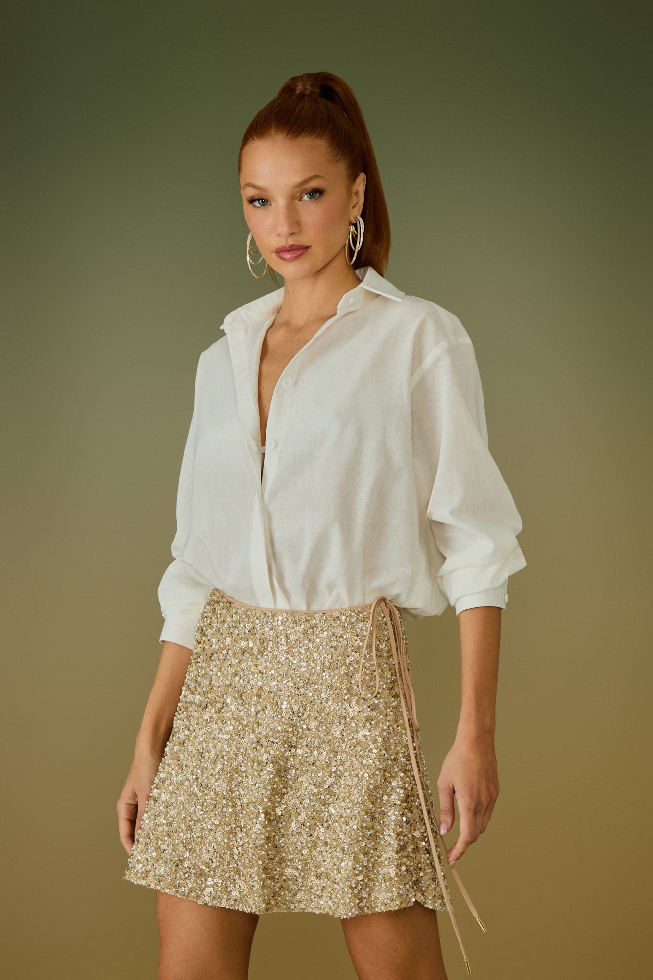 SAIA CURTA AMELIE PAETE COLEÇÃO ALTO VERÃO 26