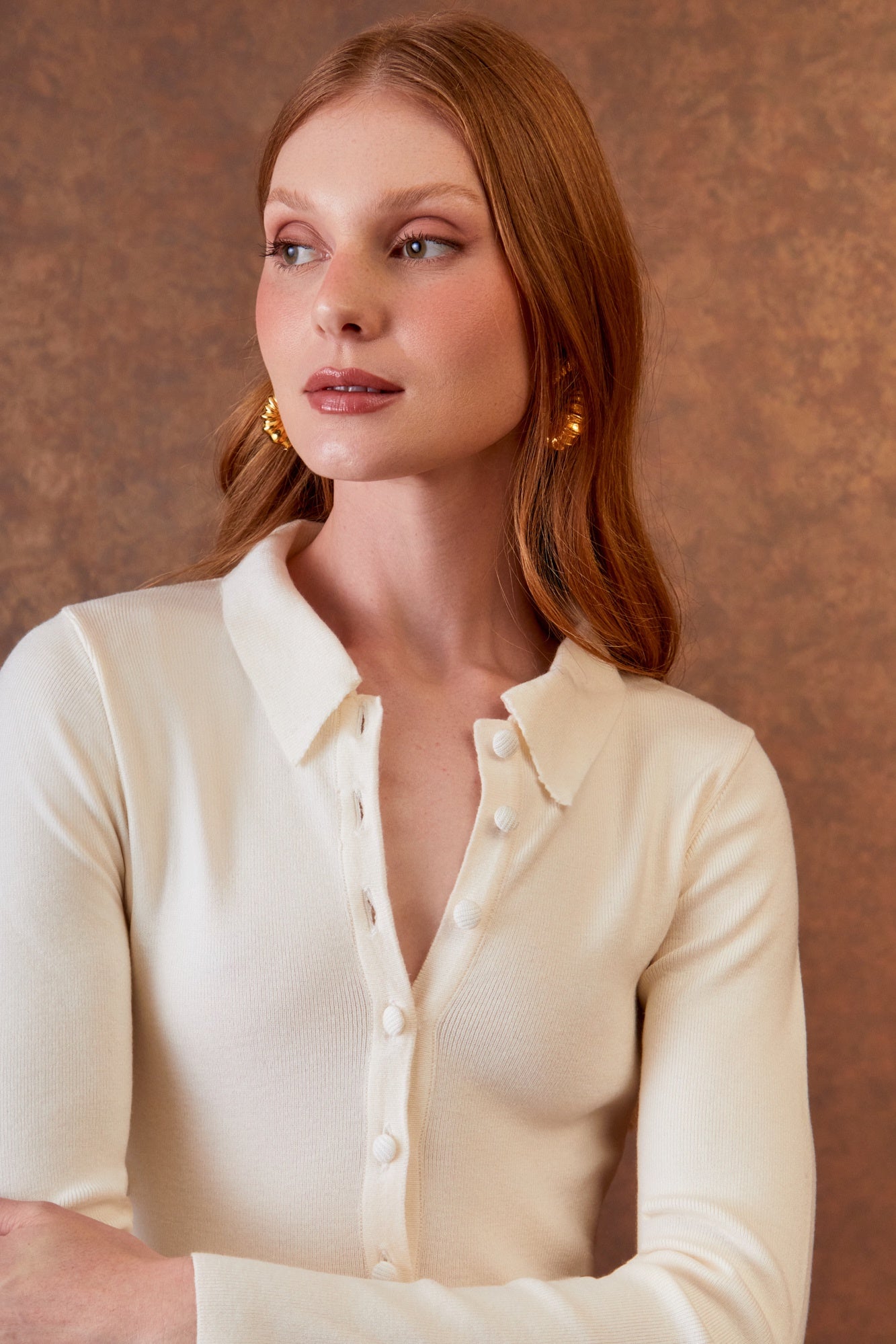 BLUSA POLO TRICOT BOTÕES COLEÇÃO INVERNO 25