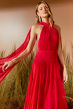 VESTIDO LONGO MANGA LONGA VERÃO 26