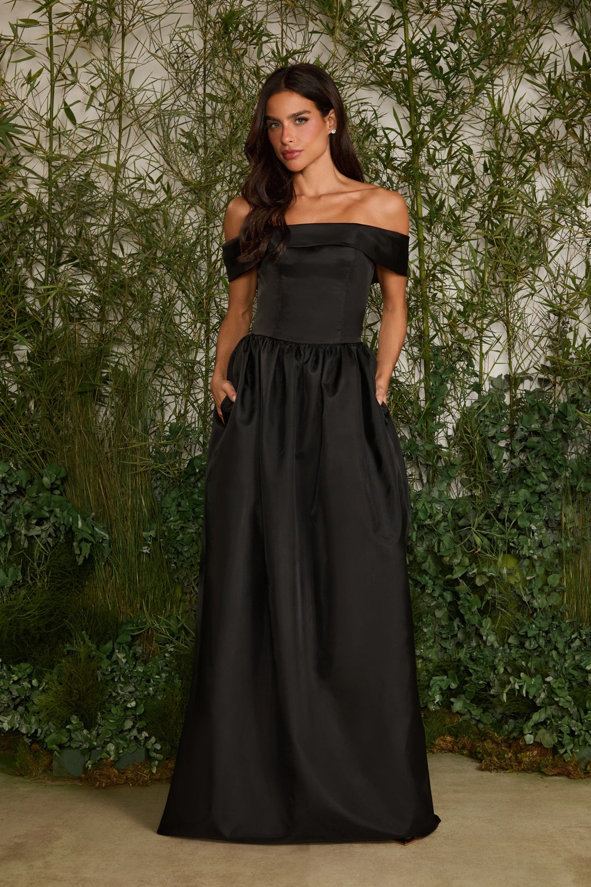 VESTIDO LONGO GIULIA TAFETA COLEÇÃO VERÃO 27
