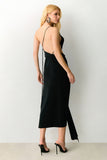 VESTIDO MIDI DECOTE DIAGONAL COM FRANZIDOS LATERAIS COLEÇÃO VERÃO 27