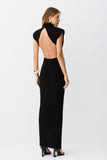VESTIDO MIDI ABERTURA LATERAL E COSTAS DETALHE FRONTAL COLEÇÃO INVERNO 26