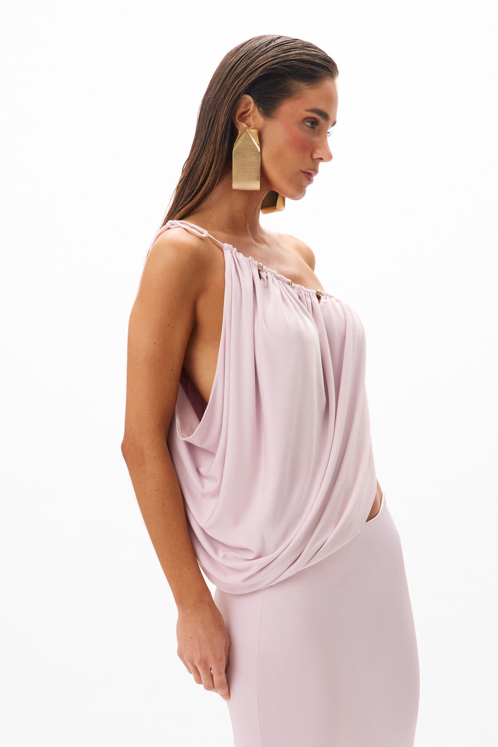 CONJUNTO BLUSA/SAIA MALVA COLEÇÃO VERÃO 27