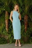 VESTIDO MIDI DRAPEADO COSTAS COLEÇÃO VERÃO 24