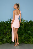 VESTIDO CURTO AURORA ALÇA IRREGULAR COLEÇÃO VERÃO 26