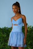 VESTIDO CURTO JULIA ALÇAS FINAS GODE COLEÇÃO VERÃO 26