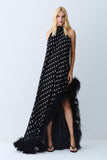 VESTIDO MULLET GOLA ALTA COM AMARRACAO EM POA COLEÇÃO VERÃO 27