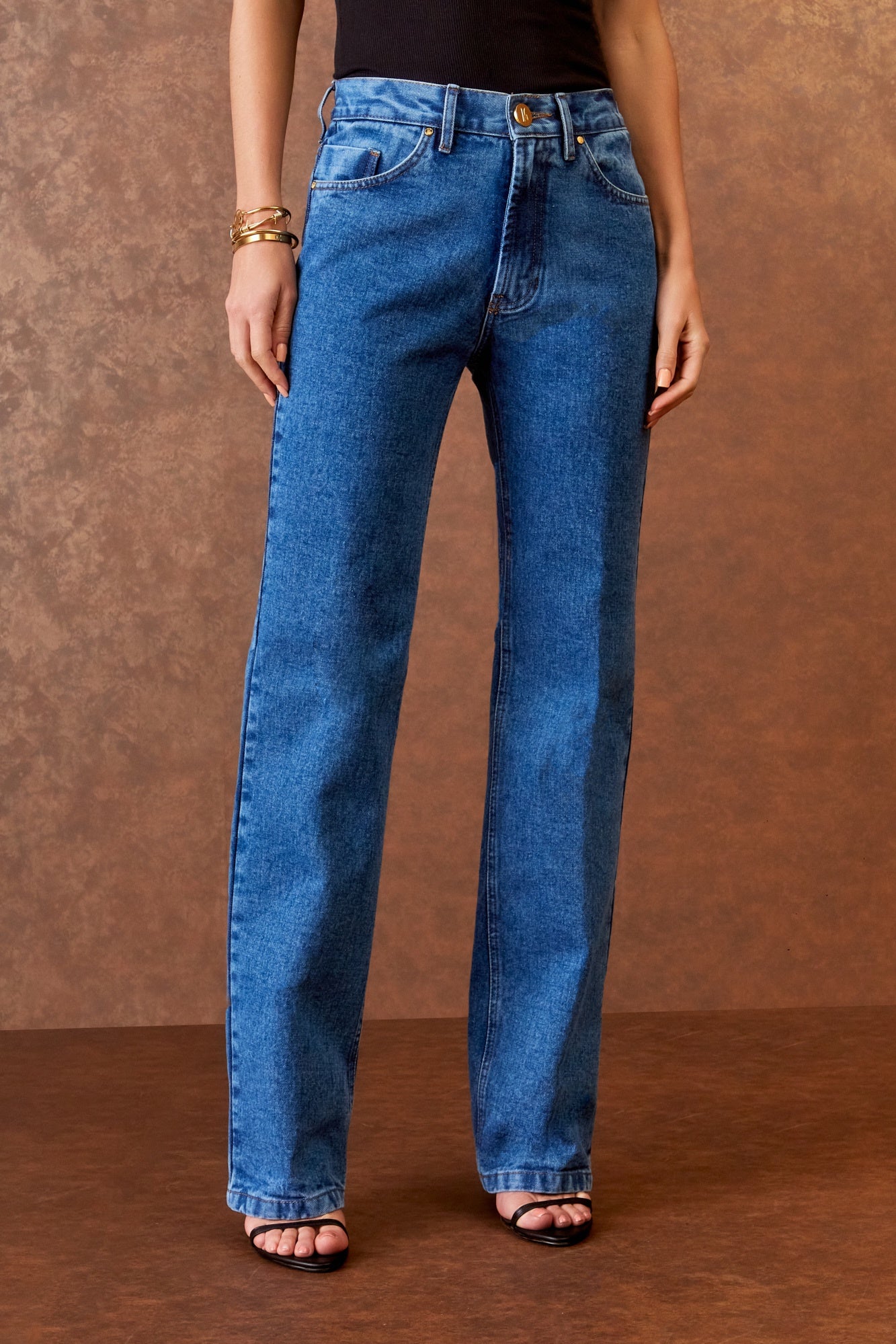 CALÇA JEANS RETA COLEÇÃO INVERNO 25
