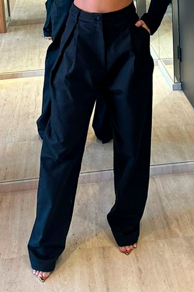 CALÇA BAGGY COM PREGAS COLEÇÃO VERÃO 24