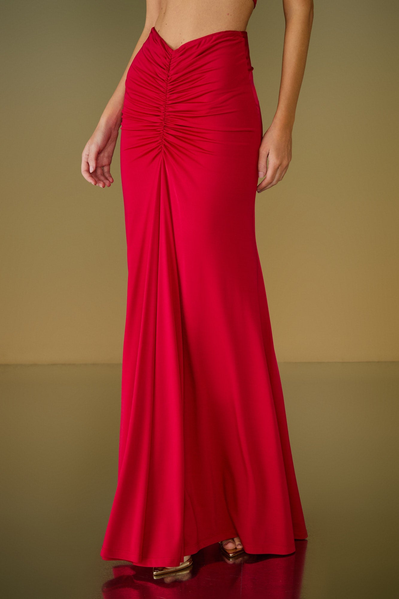 SAIA LONGA CORA DRAPEADO COLEÇÃO ALTO VERÃO 26