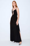 VESTIDO LONGO FRENTE UNICA COM ARO NO BUSTO COLEÇÃO VERÃO 24