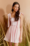 VESTIDO CURTO ALÇA LAÇO COLEÇÃO VERÃO 26