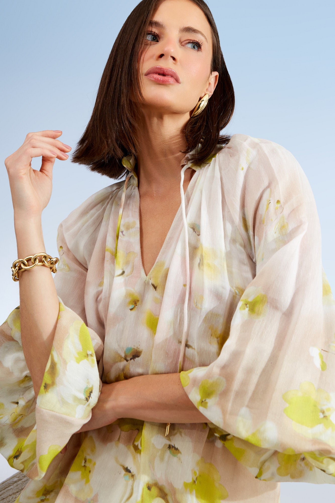 BLUSA MANGA ESTAMPA GEORGIA COLEÇÃO ALTO VERÃO 26