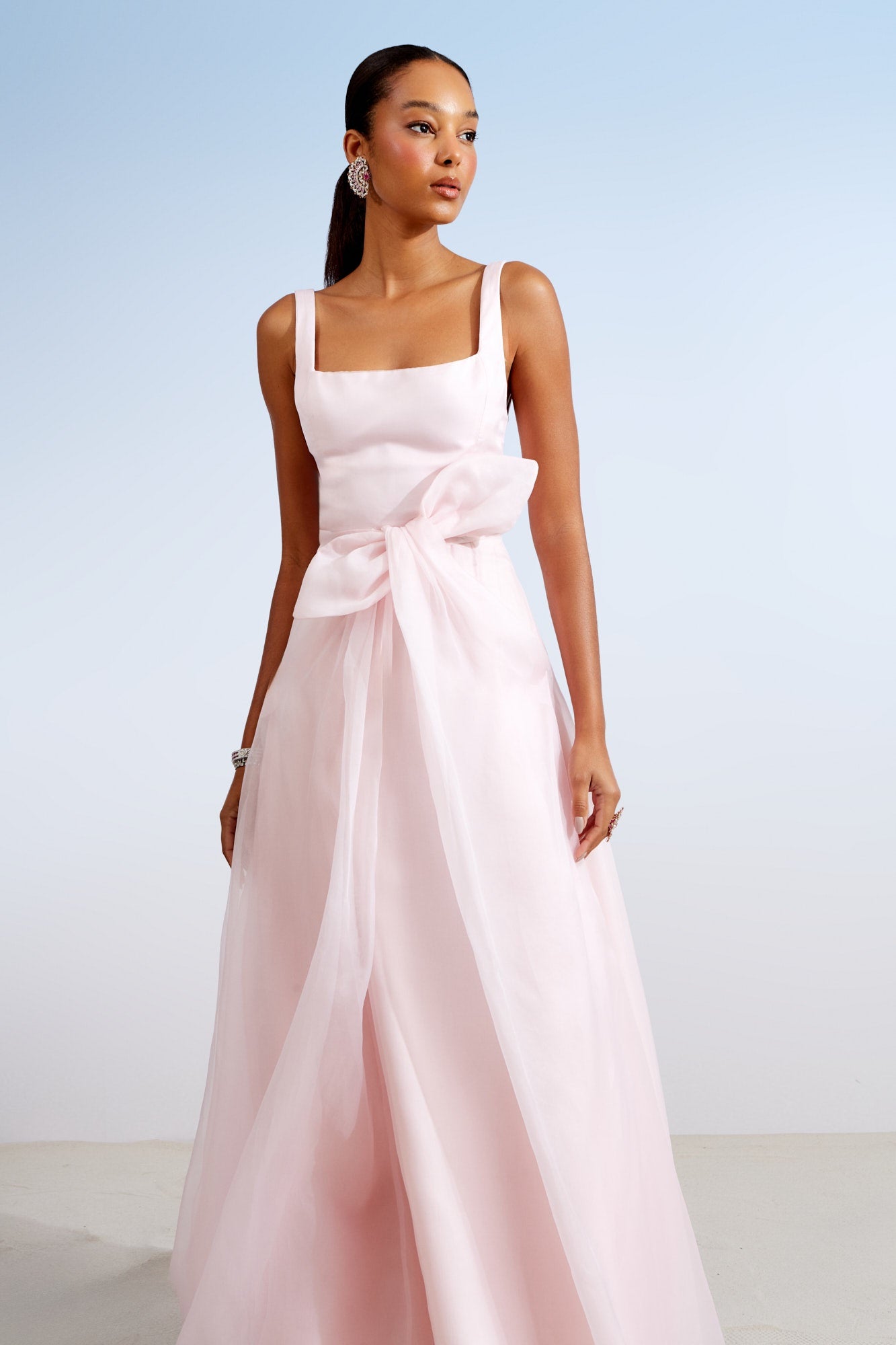 VESTIDO SEDA LAÇO FRENTE COLEÇÃO ALTO VERÃO 26