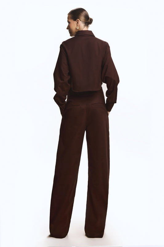 CONJUNTO CALCA RETA FRISO FRONTAL E CAMISA AMARRACAO FRONTAL COLEÇÃO INVERNO 26