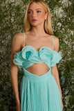 VESTIDO LONGO ISABELA BABADO COLEÇÃO VERÃO 27