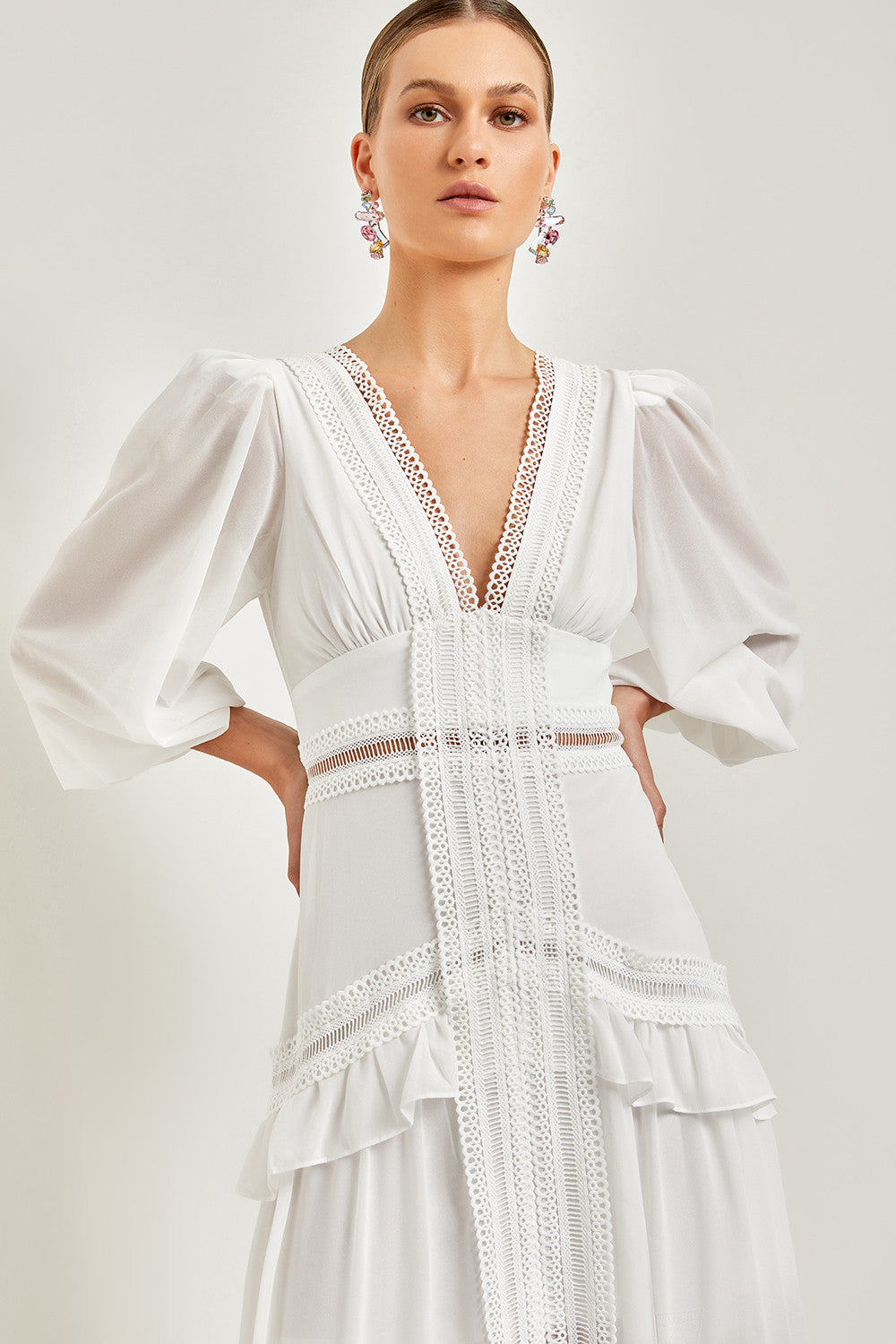 VESTIDO LONGO FENDA CLARA COLEÇÃO VERÃO 24