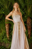 VESTIDO LONGO BRILHO PAETE COLEÇÃO VERÃO 24