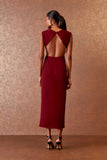 VESTIDO MIDI DETALHE FRONTAL COLEÇÃO INVERNO 25