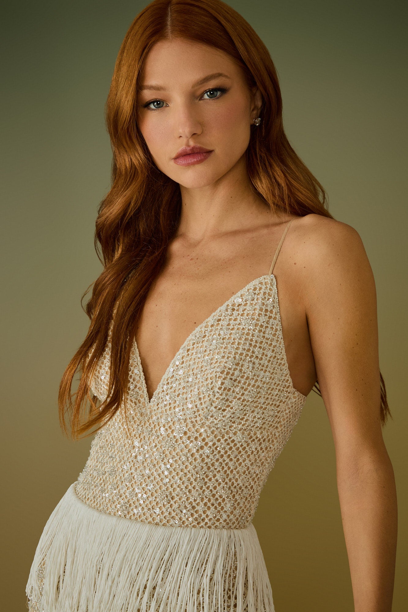 VESTIDO LONGO ALANA FRANJAS COLEÇÃO ALTO VERÃO 26