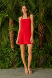 VESTIDO CURTO ALÇA DETALHE FIVELA COLEÇÃO VERÃO 24