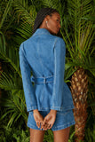 BLAZER JEANS LAPELA COLEÇÃO VERÃO 24