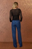 CALÇA JEANS BOLSO FACA PREGAS COLEÇÃO INVERNO 25