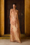 VESTIDO LONGO SEDA ESTAMPA CARTE COLEÇÃO INVERNO 26