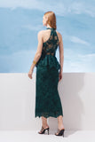 VESTIDO MIDI RENDA COM BASQUE COLEÇÃO VERÃO 27