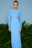 VESTIDO MIDI LORENA ABERTIRA LATERAL COLEÇÃO VERÃO 26