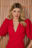VESTIDO CURTO ANNELISE SAIA TRANSPASSADA COLEÇÃO INVERNO 25