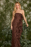 VESTIDO LONGO GABRIELA BABADO COLEÇÃO VERÃO 27