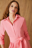 VESTIDO MIDI CHEMISE FAIXA COLEÇÃO VERÃO 23