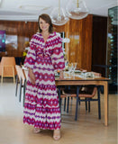 CONJUNTO DE BLUSA BABADO E SAIA BARRA PLISSADA COLEÇÃO INVERNO 21