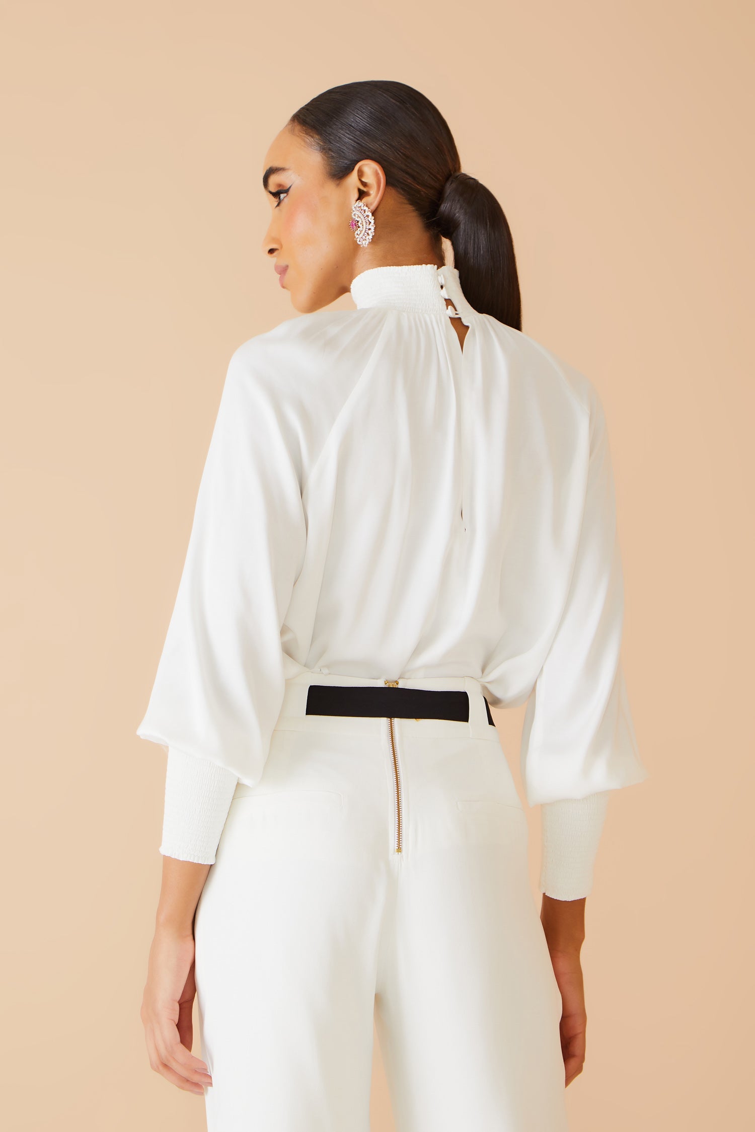 BLUSA GOLA ALTA LASTEX COLEÇÃO INVERNO 23
