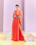 VESTIDO LONGO FENDA COLEÇÃO VERÃO 23