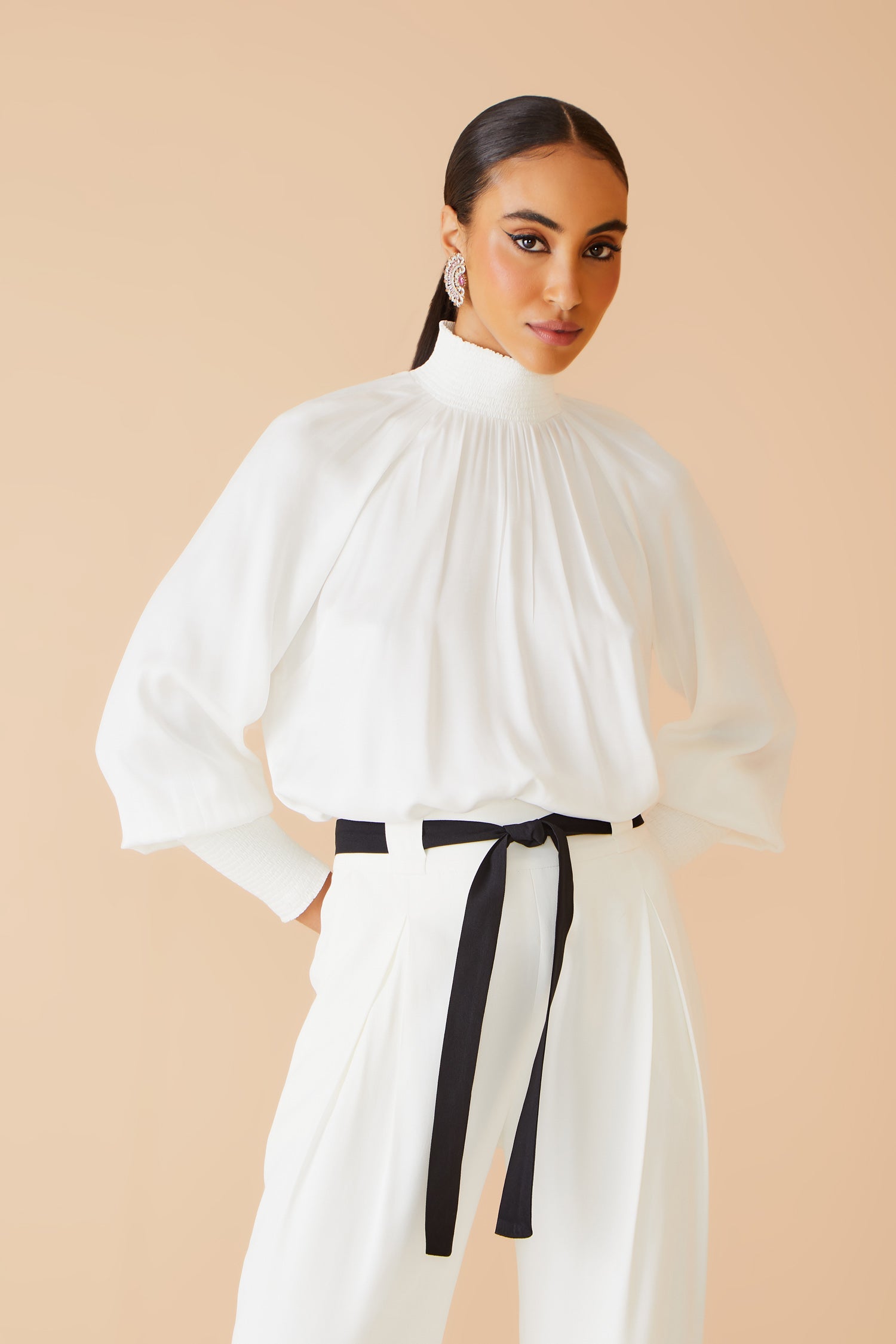 BLUSA GOLA ALTA LASTEX COLEÇÃO INVERNO 23