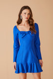 VESTIDO CURTO LAÇO DECOTE COLEÇÃO INVERNO 23
