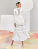 VESTIDO MIDI RENDA DECOTE COSTAS COLEÇÃO VERÃO 23